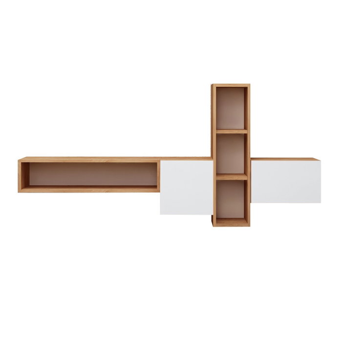 Hanah Home Mueble de TV Kumkuat Roble y Blanco Hanah Home Mueble de TV Kumkuat Roble y Blanco